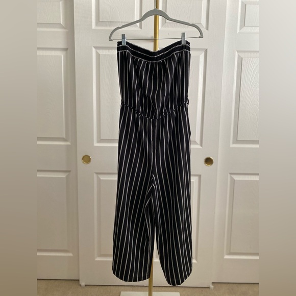 BE COOL Monochrome Striped Jumpsuit - Picture 1 of 3